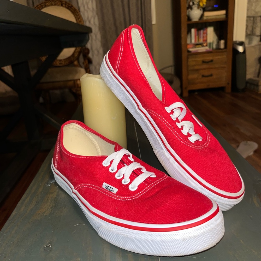 Vans - Authentic- red. Men’s size- 10.5